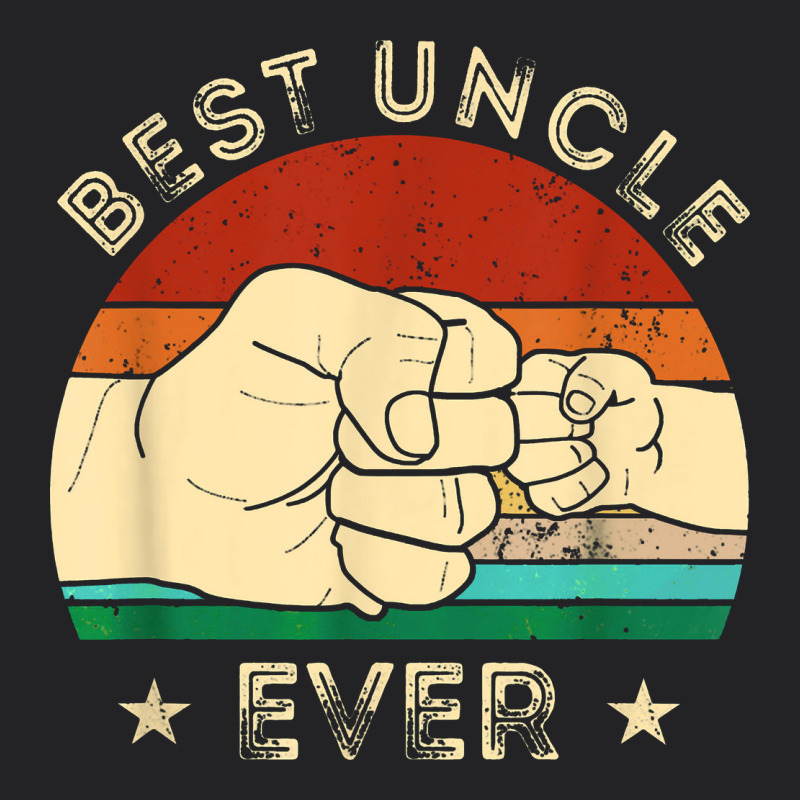 Vintage Best Uncle Ever Fist Bump Funny Uncle Fathers Day Vintage Tee by linhVisuals | Teevron
