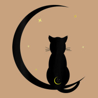 Womens Double Moon Cat Vintage Tee | Teevron