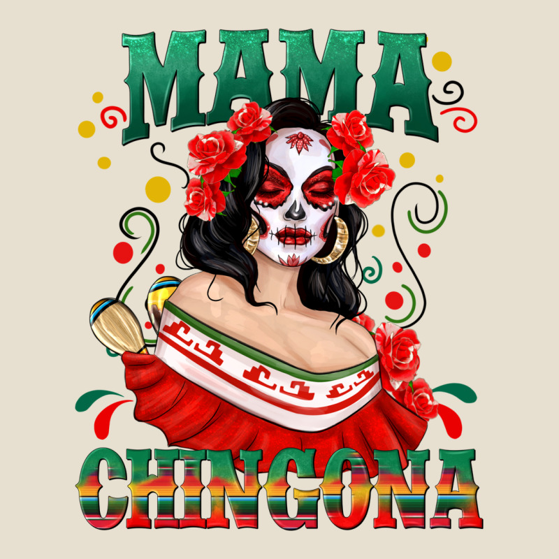Mama Chingona Skull Urban Heavy Tee by texasbilliewilder | Teevron