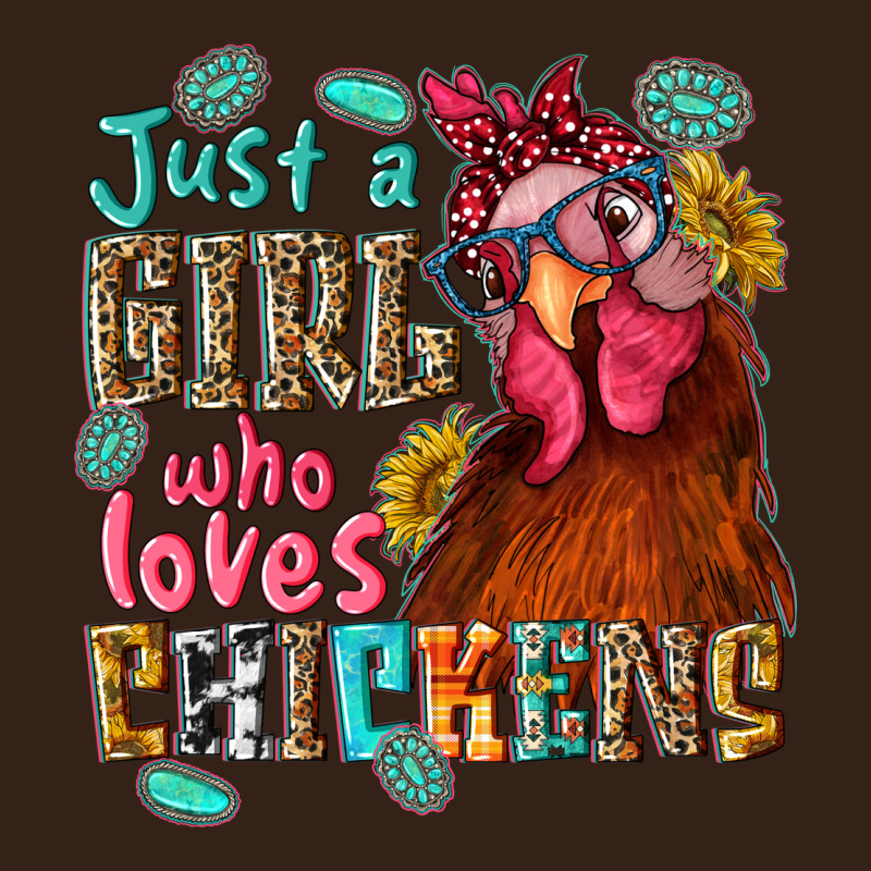 Just A Girl Who Loves Chickens Heavy Core Tee by NancyCooperArtShop | Teevron