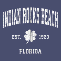 Indian Rocks Beach Florida Vintage Shamrock Sports Zip Hoodie Vintage Tee | Teevron