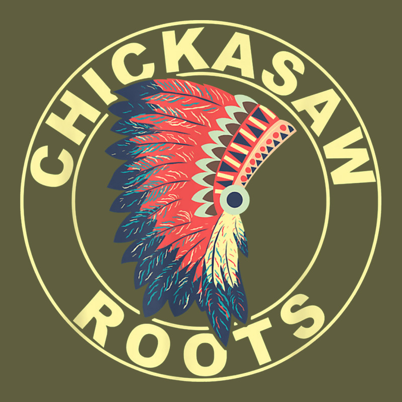 Chickasaw Roots Headdress Native American Chickasaw Nation Vintage Tee by linhVisuals | Teevron