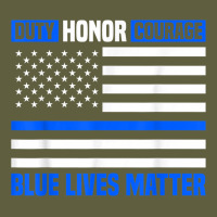 Blue Lives Matter For Police Officer Vintage Tee | Teevron