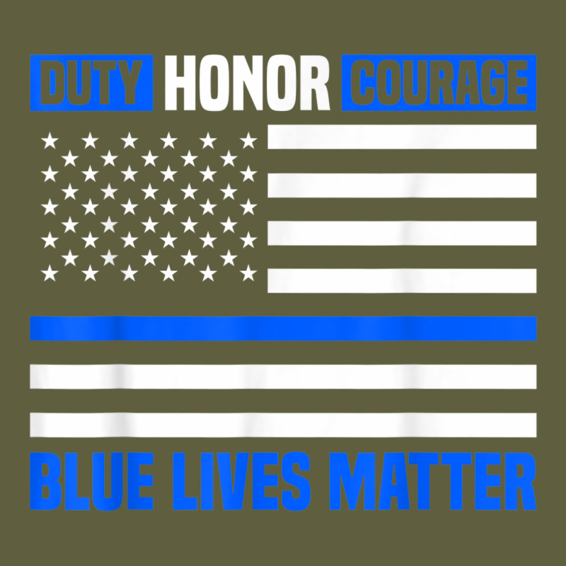 Blue Lives Matter For Police Officer Vintage Tee by linhVisuals | Teevron