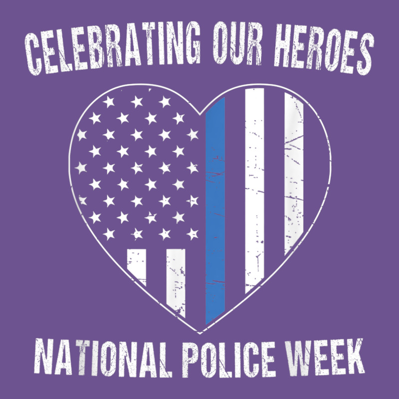 National Police Week Shirt Vintage Blue Line American Flag Vintage Tee by linhVisuals | Teevron