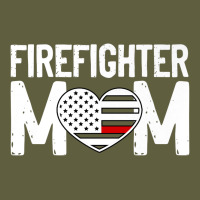 Female Firefighter Mom Thin Red Line Flag Firefighting Premium Vintage Tee | Teevron