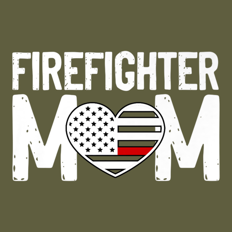 Female Firefighter Mom Thin Red Line Flag Firefighting Premium Vintage Tee by linhVisuals | Teevron
