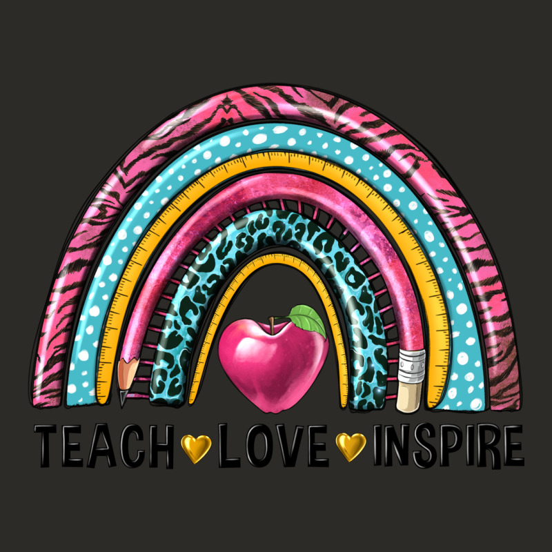 Rainbow Teach Love Inspire Heavy Core Tee by NancyCooperArtShop | Teevron