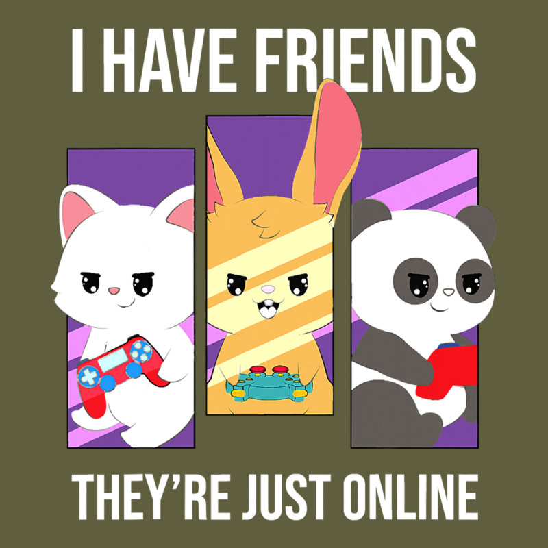 I Have Friends They Are Just Online Vintage Tee by linhVisuals | Teevron