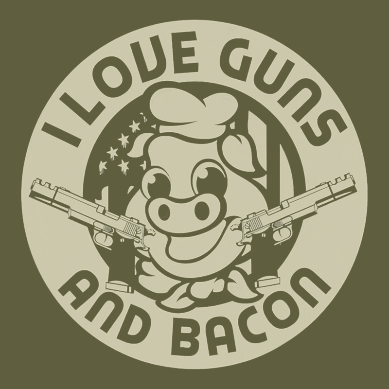 I Love Guns Bacon Pork Pig Funny Gun Vintage Tee by linhVisuals | Teevron