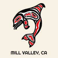 Mill Valley, California Native American Orca Killer Whale Raglan Baseb Vintage Tee | Teevron