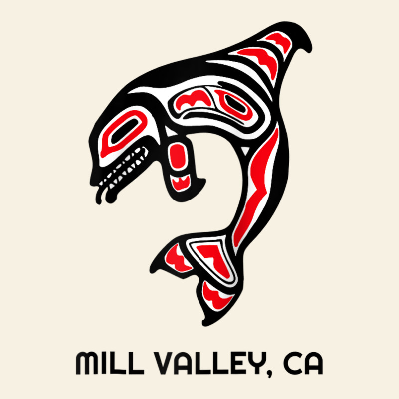Mill Valley, California Native American Orca Killer Whale Raglan Baseb Vintage Tee by linhVisuals | Teevron