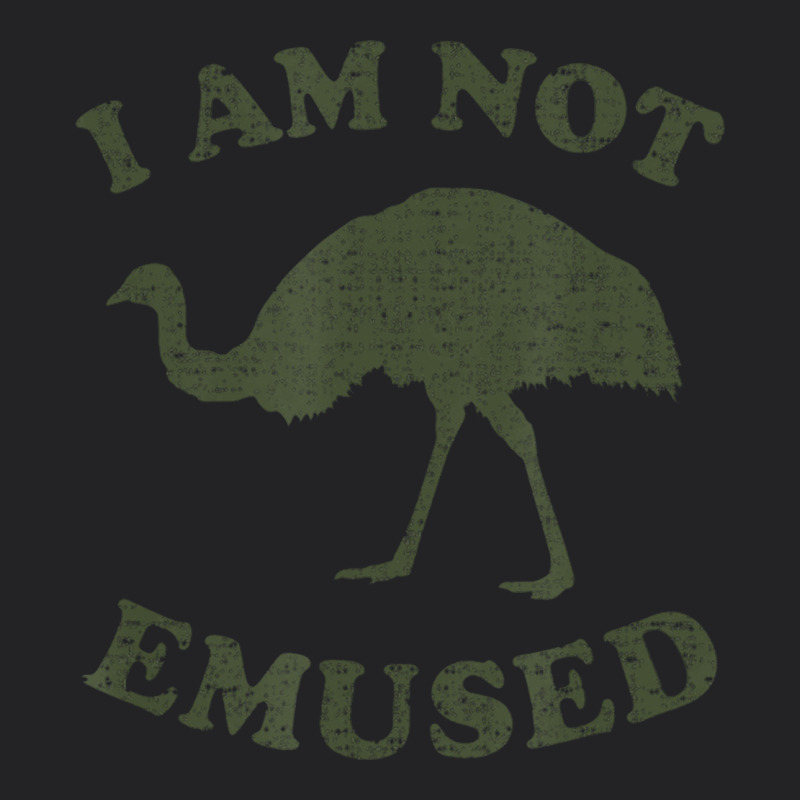 Funny Not Emu Sed Emu   Not Amused Ostrich Bird Vintage Tee by linhVisuals | Teevron