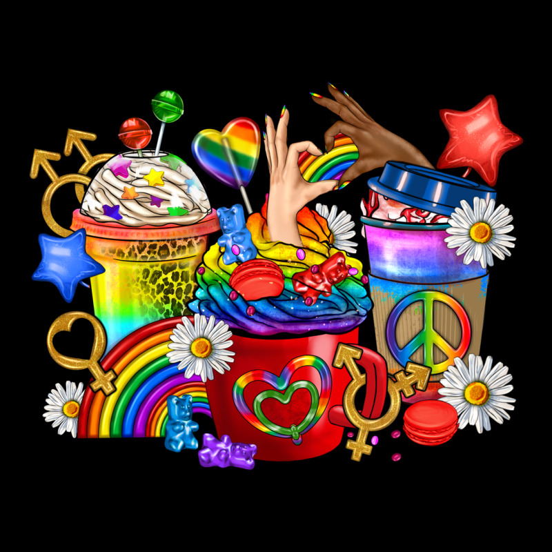 Lgbtq+ Pride Coffee Cups Premium Tee by BundleAndBundleShop | Teevron