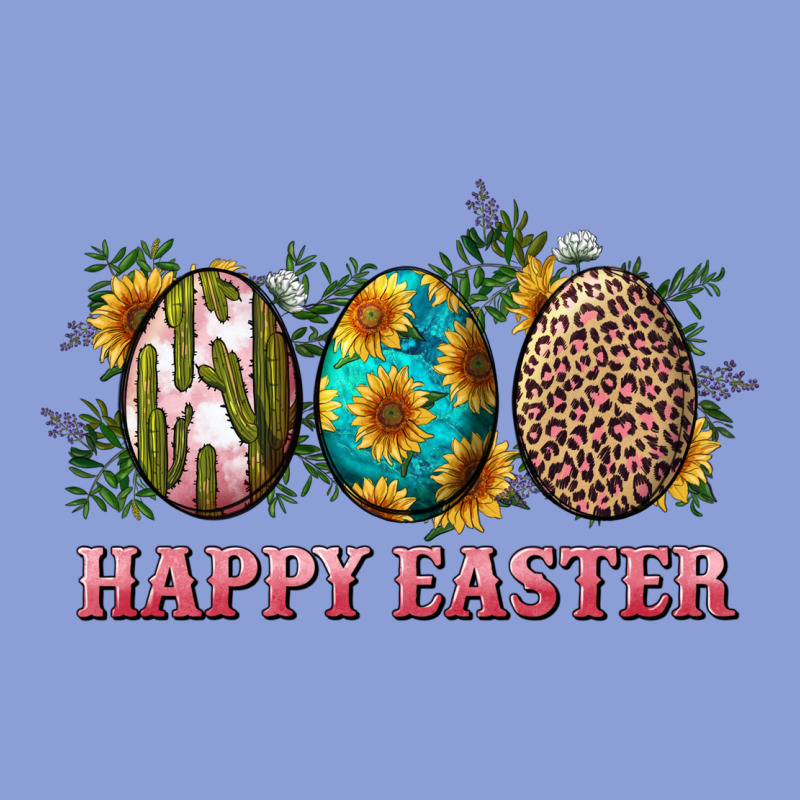 Happy Easter With Western Eggs And Sunflowers Long Sleeve Tee by RanaPortraitStore | Teevron