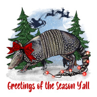 greetings of the season y'all with armadillo | Teevron