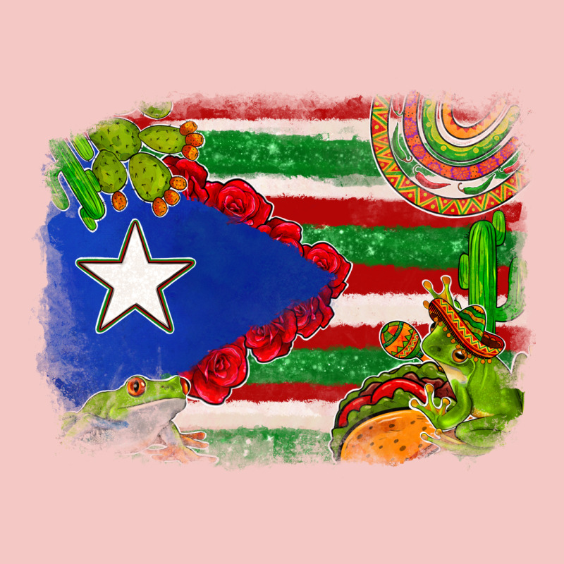Mexico And Puerto Rico Flag Urban Heavy Tee by texasbilliewilder | Teevron