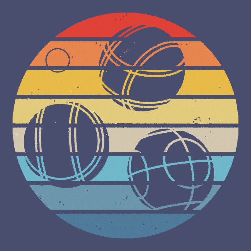 Bocce Ball T  Shirt Bocce Ball Silhouette On A Distressed Retro Sunset Vintage Tee by linhVisuals | Teevron