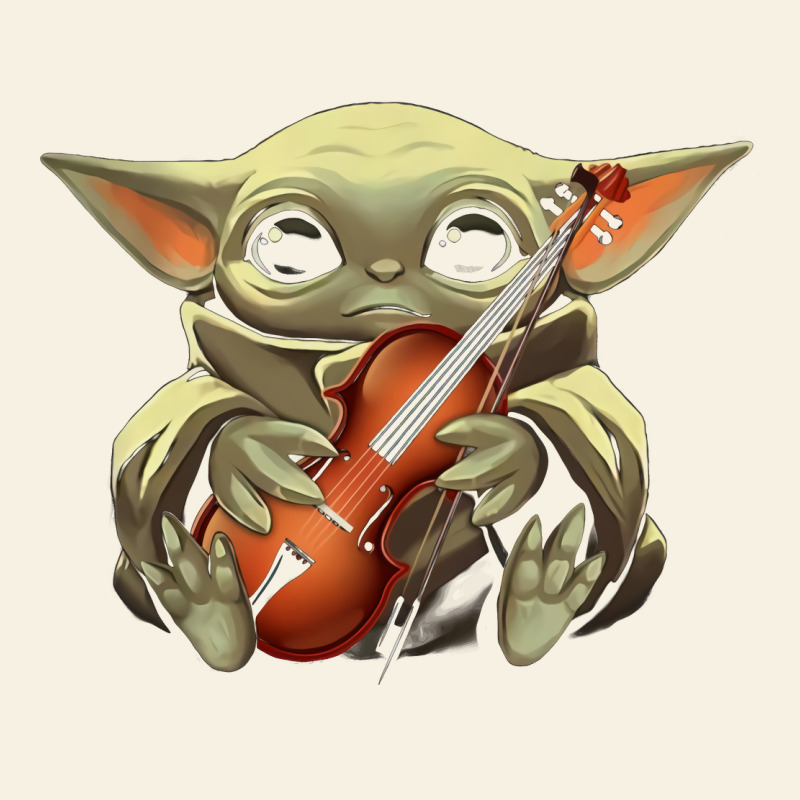 Baby Yoda Hug Violin [tb] Vintage Tee by linhVisuals | Teevron