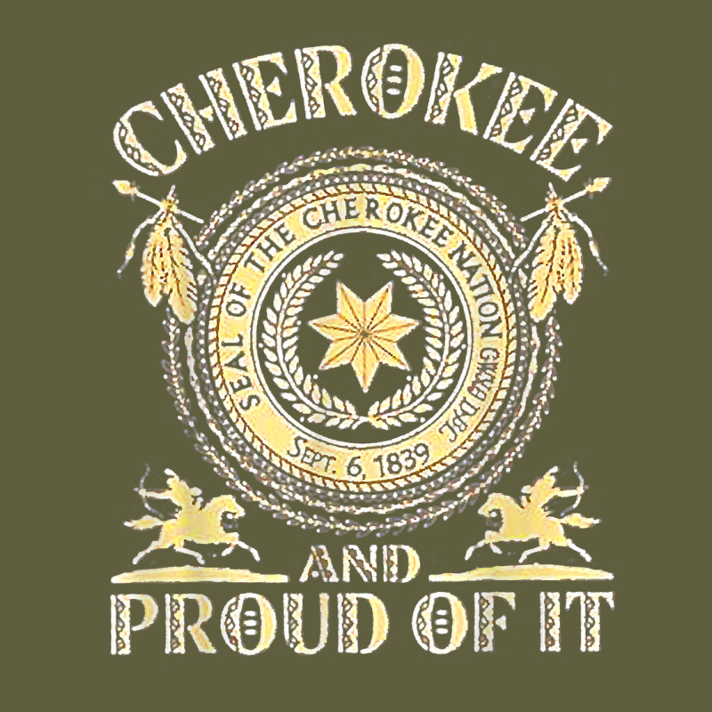 Cherokee Native American And Proud Of T Shirt Vintage Tee by linhVisuals | Teevron