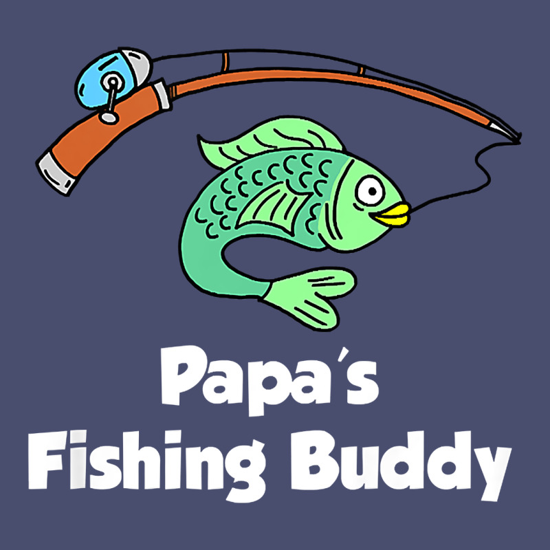 Kids Papa's Fishing Buddy Grandson Or Granddaughter Fish T Shirt Vintage Tee by linhVisuals | Teevron
