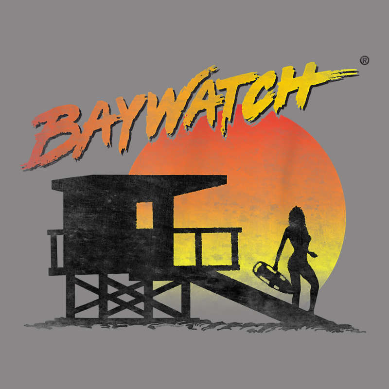 Baywatch Lifeguard Sunset T Shirt Vintage Tee by linhVisuals | Teevron