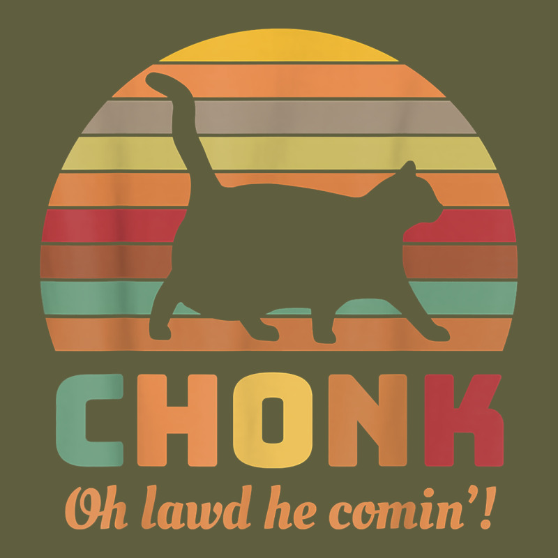 Chonk Cat Scale Meme Retro Oh Lawd He Comin' Memes T Shirt Vintage Tee by linhVisuals | Teevron