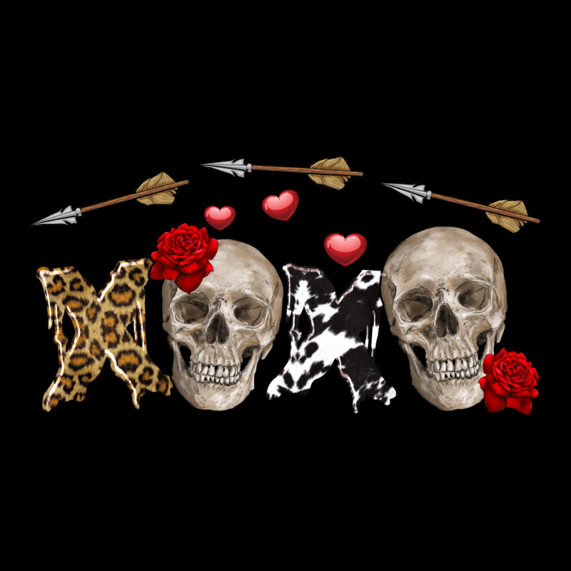 Xoxo Valentine Skulls Valentine's Day Heavyweight Sweatshirt by FaDigitalArtStudio | Teevron