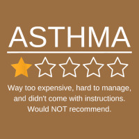 Funny Asthma Awareness One Star Rating Inhaler Wheezy Breath T Shirt Vintage Tee | Teevron