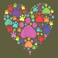 Heart Paw Print Dog Cat Lover Valentines Day T Shirt Vintage Tee | Teevron