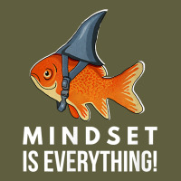 Mindset Motivational Quote Cute Goldfish Shark Fish T Shirt Vintage Tee | Teevron
