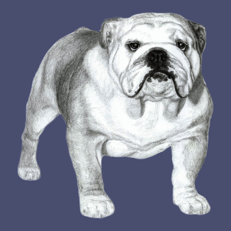 English Bulldog Art Vintage Tee by linhVisuals | Teevron