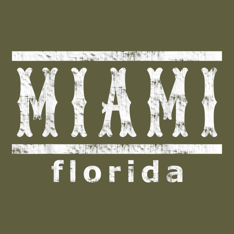 Miami Florida Souvenir T Shirt Vintage Tee by linhVisuals | Teevron