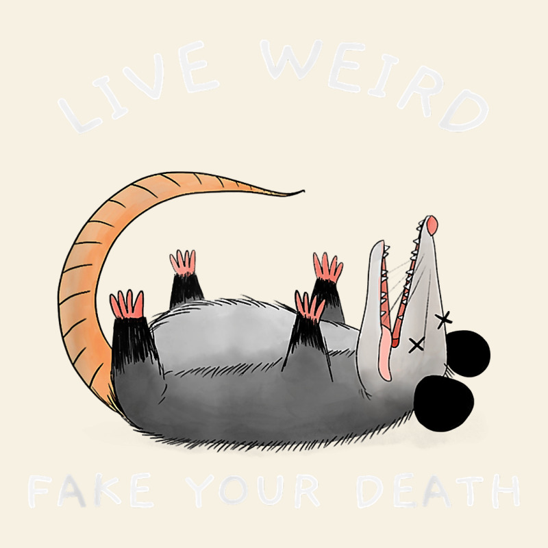 Funny Opossum Possum Tee Live Weird Fake Your Death T Shirt Vintage Tee by linhVisuals | Teevron