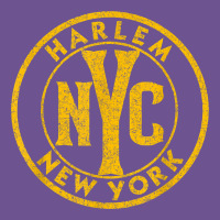 Harlem New York Nyc Vintage Sign Distressed Amber Print T Shirt Vintage Tee | Teevron