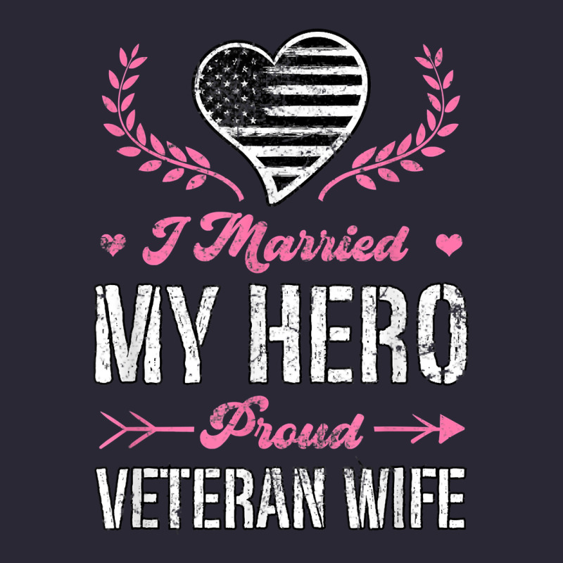 I Married My Hero Proud Veteran Wife Usa Military Husband T Shirt Vintage Tee by linhVisuals | Teevron