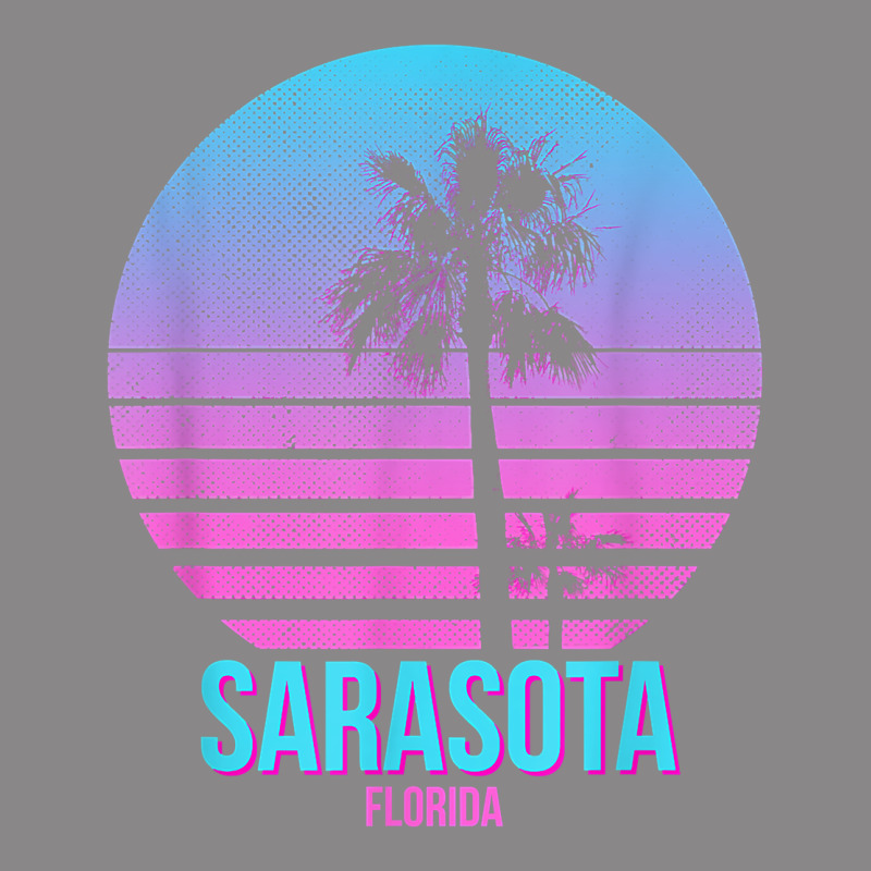 Sarasota Florida Vintage Retro Palm Tree T Shirt Vintage Tee by linhVisuals | Teevron