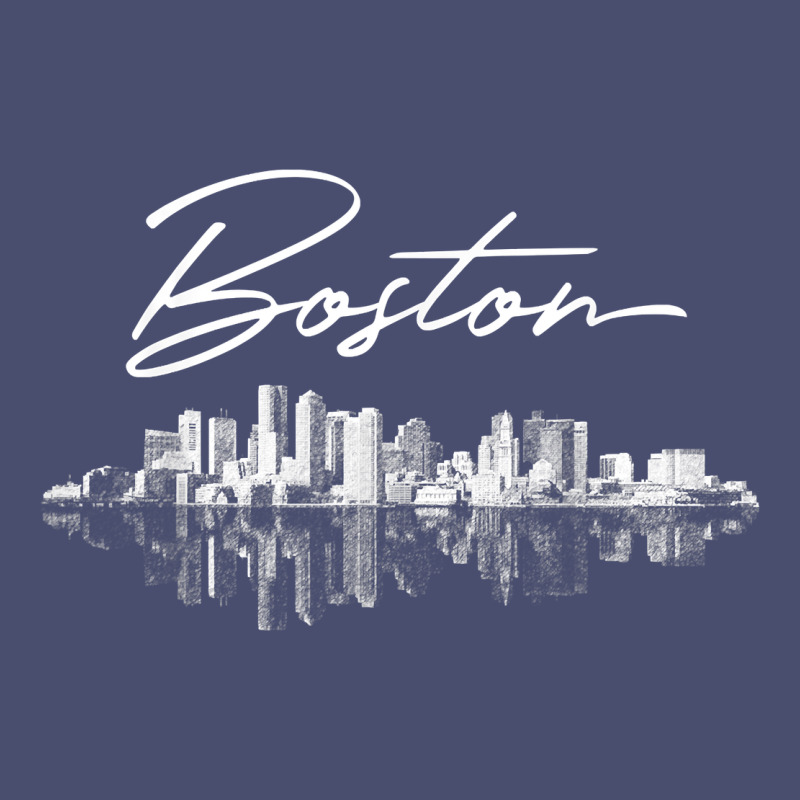 Boston Skyline T Shirt For Women, Men, Girls & Boys Vintage Tee by linhVisuals | Teevron