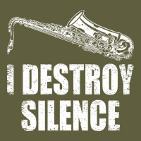 Saxophone I Destroy Silence Saxophonist | For Musicians Vintage Tee | Teevron