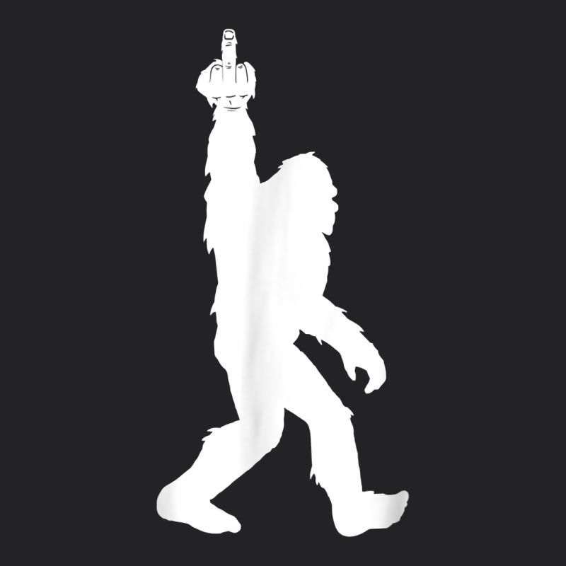 Funny Bigfoot Middle Finger For Squatch Believers T Shirt Vintage Tee by linhVisuals | Teevron