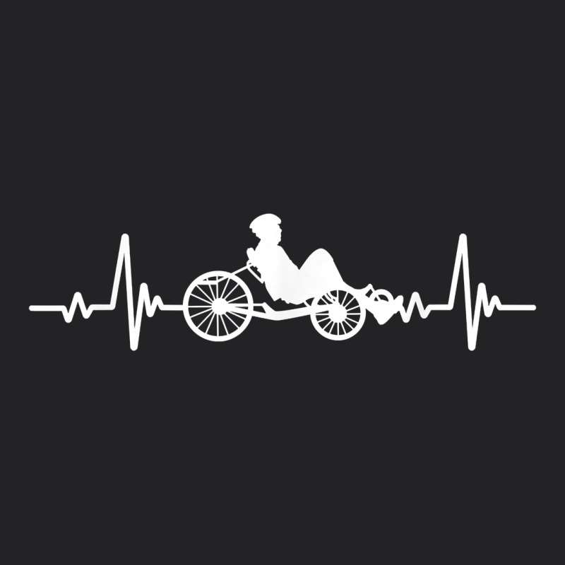 Great Recumbent Bike Heartbeat Design Cycling T Shirt Vintage Tee by linhVisuals | Teevron