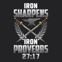 Iron Sharpens Iron Quote Proverbs 2717 Christian Cool Gift T Shirt Vintage Tee | Teevron