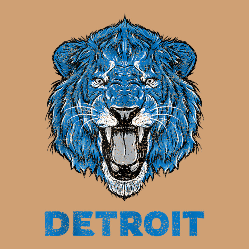 Funny Vintage Lion Face Head Detroit Gifts Tank Top Vintage Tee by linhVisuals | Teevron