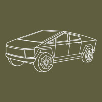 Cybertrucks Line Art Pocket Futuristic Ev Truck Cyber Design T Shirt Vintage Tee | Teevron