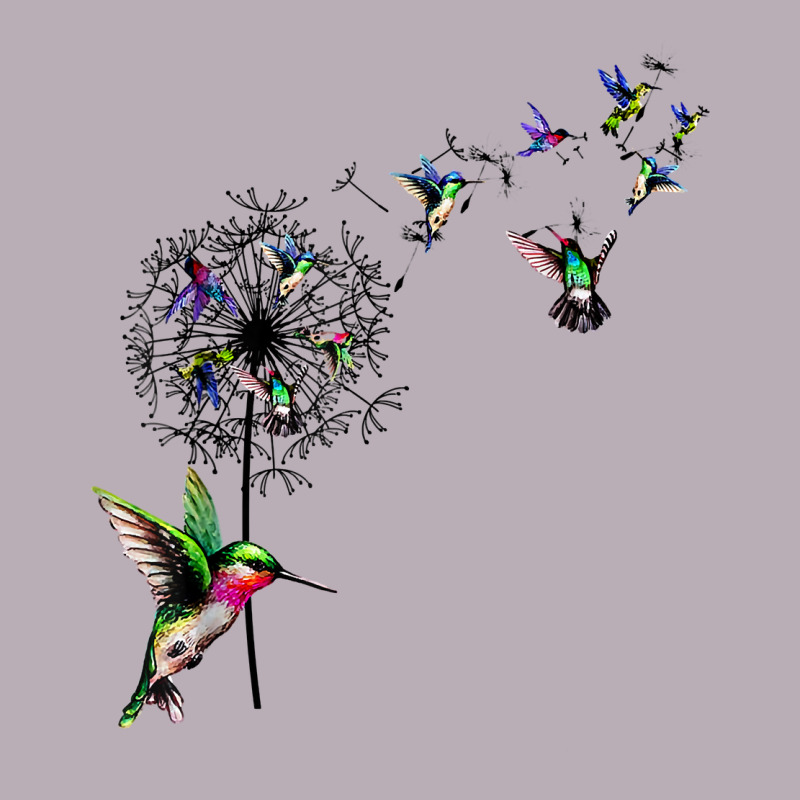 Bird Hummingbird Dandelion Flowers Shirt For Women Men T Shirt Vintage Tee by linhVisuals | Teevron