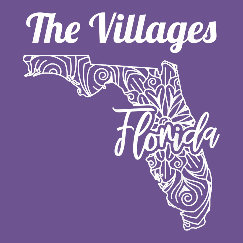 The Villages Fl   Florida City Mandala T Shirt Vintage Tee by linhVisuals | Teevron