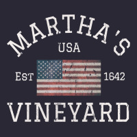 Martha's Vineyard Massachusetts American Flag Usa Vintage Pullover Hoo Vintage Tee | Teevron