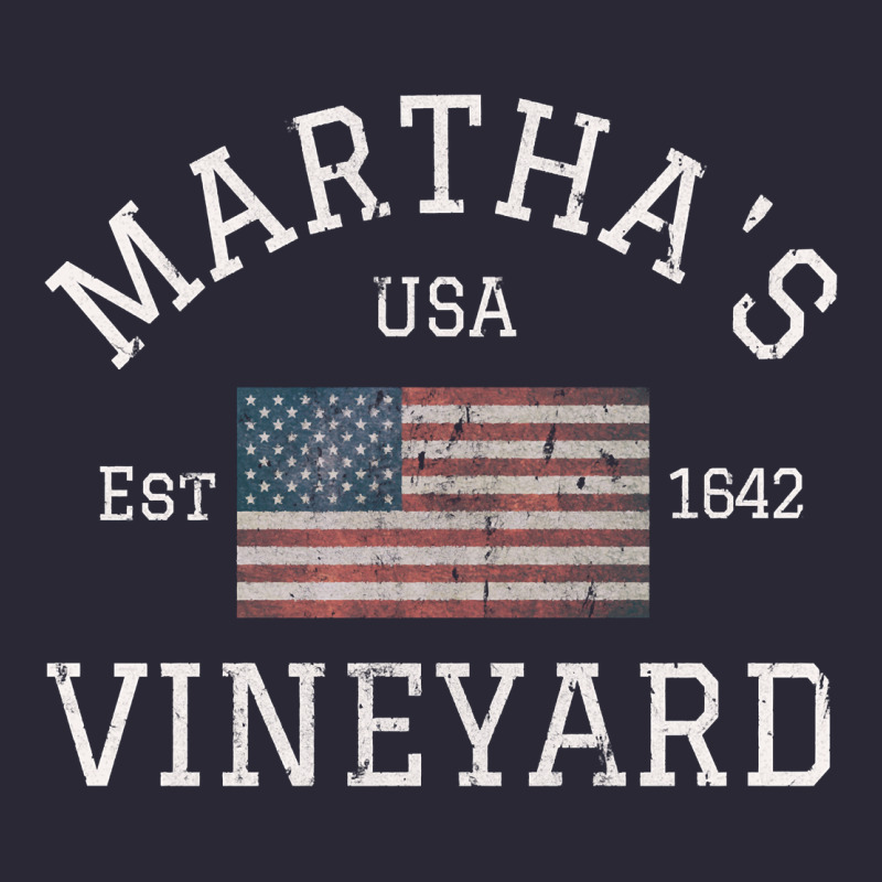 Martha's Vineyard Massachusetts American Flag Usa Vintage Pullover Hoo Vintage Tee by linhVisuals | Teevron