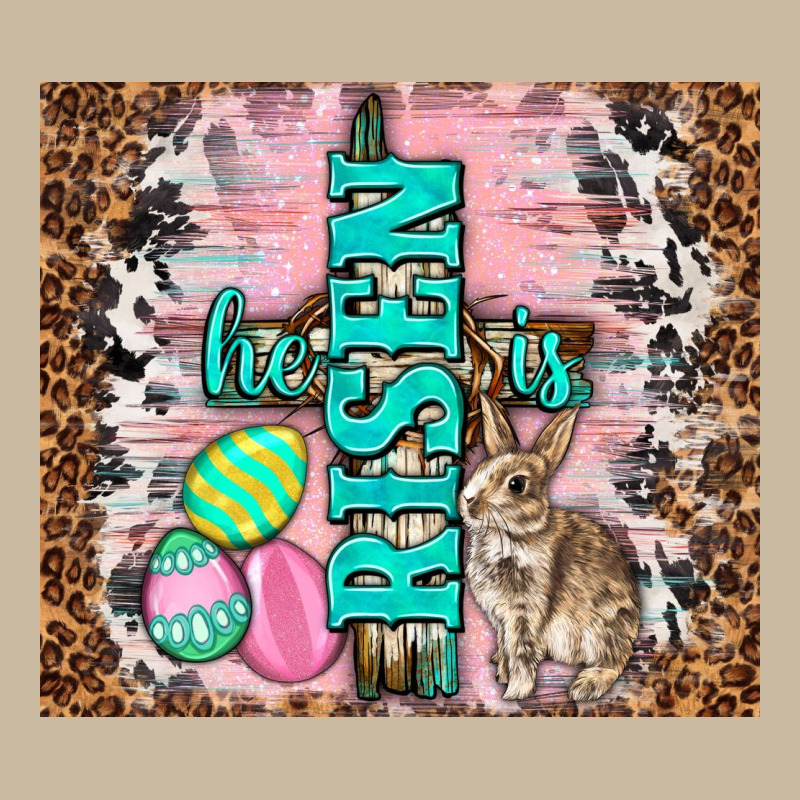 Western He Is Risen With Rabbit Long Sleeve Tee by TumblerDesignByShophia | Teevron