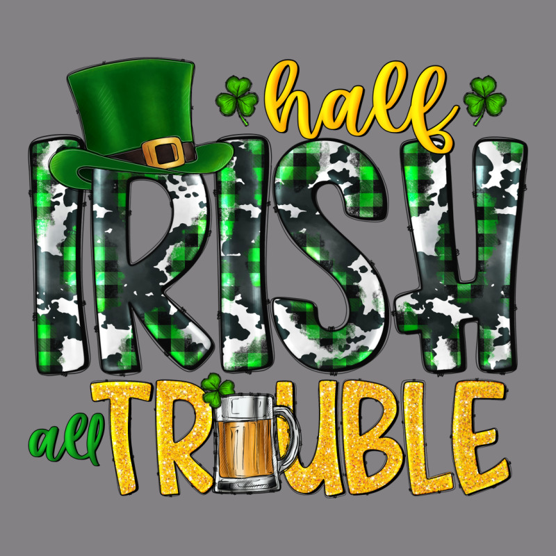 Half Irish All Trouble Heavyweight Hoodie by CowhideDigitalArt | Teevron
